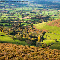 Buy canvas prints of Vale of Clwyd in autumn by Andrew Kearton
