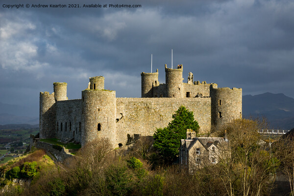 Harlech Castle, North Wales Picture Board by Andrew Kearton