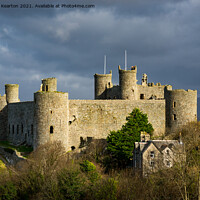 Buy canvas prints of Harlech Castle, North Wales by Andrew Kearton