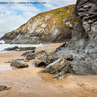 Buy canvas prints of Holywell Bay, Cornwall by Andrew Kearton