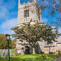 Buy canvas prints of Colan church, Cornwall by Andrew Kearton