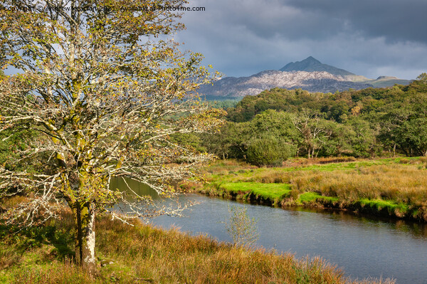 Snowdonia landscape in autumn Picture Board by Andrew Kearton