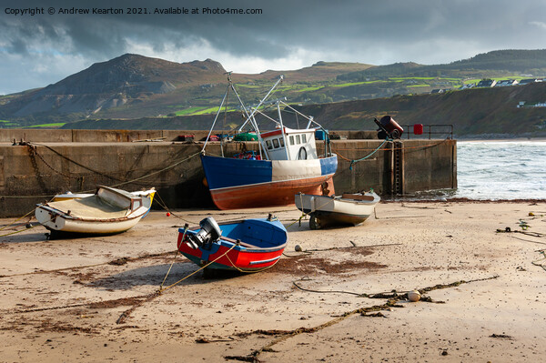 Nefyn harbour, Llyn Peninsula, North Wales Picture Board by Andrew Kearton