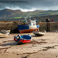Buy canvas prints of Nefyn harbour, Llyn Peninsula, North Wales by Andrew Kearton