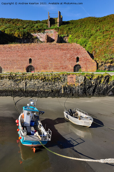 Porthgain harbour, Pembrokeshire, Wales Picture Board by Andrew Kearton