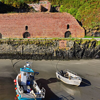 Buy canvas prints of Porthgain harbour, Pembrokeshire, Wales by Andrew Kearton