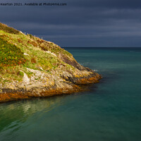 Buy canvas prints of Coastline in sunshine at Newport, Pembrokeshire by Andrew Kearton