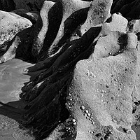 Buy canvas prints of Abstract rocks on a Pembrokeshire beach by Andrew Kearton
