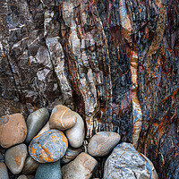 Buy canvas prints of Colours and textures on a Pembrokeshire beach by Andrew Kearton