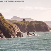 Buy canvas prints of Abereiddy tower, Pembrokeshire, Wales by Andrew Kearton