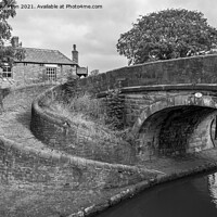 Buy canvas prints of Macclesfield canal at Marple, Stockport, England by Andrew Kearton