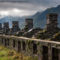 Buy canvas prints of Anglesey Barracks, Dinorwig quarry, Llanberis by Andrew Kearton