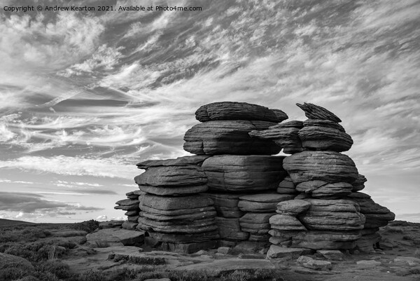 Wheel Stones, Derwent Edge, Derbyshire Picture Board by Andrew Kearton