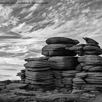 Buy canvas prints of Wheel Stones, Derwent Edge, Derbyshire by Andrew Kearton