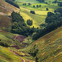 Buy canvas prints of Grinsbrook Clough, Edale, Peak District by Andrew Kearton