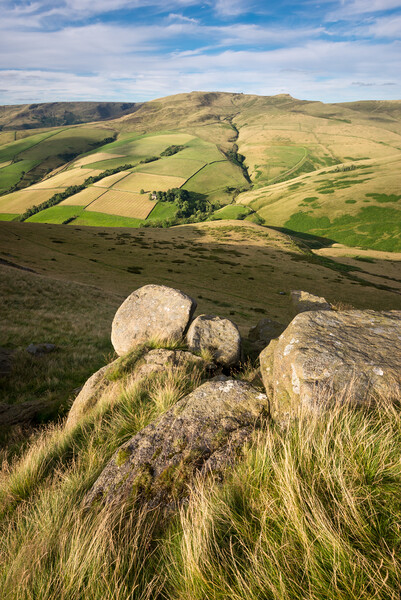 Kinder Scout from Hayfield, Peak District, Derbyshire Picture Board by Andrew Kearton