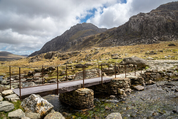 Rugged landscape at Cwm Idwal, Snowdonia, Wales Picture Board by Andrew Kearton
