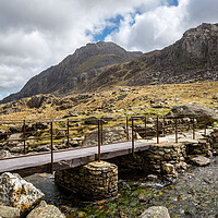 Buy canvas prints of Rugged landscape at Cwm Idwal, Snowdonia, Wales by Andrew Kearton