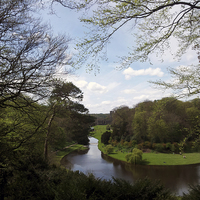 Buy canvas prints of Fountains Abbey and Studley Royal Water Garden by Martin Connolly
