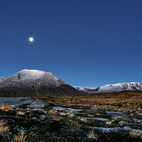 Buy canvas prints of  A Cairngorm Moonrise by John Malley