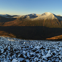 Buy canvas prints of  Winter in the Cairngorm Mountains by John Malley
