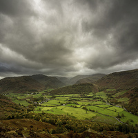 Buy canvas prints of  Borrowdale in the English Lake District by John Malley
