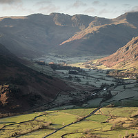 Buy canvas prints of Morning frost in Great Langdale by John Malley