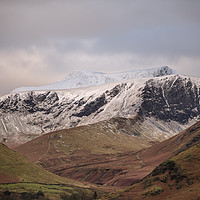 Buy canvas prints of Blencathra on Ice by John Malley