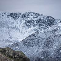 Buy canvas prints of High Stile in Winter's Garb by John Malley