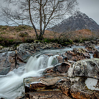 Buy canvas prints of Low Winter waterflows past the Buckle by John Malley