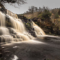 Buy canvas prints of The Highest Waterfall in Northumberland by John Malley
