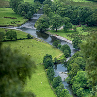 Buy canvas prints of The River Derwent Borrowdale by John Malley