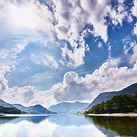 Buy canvas prints of Crummock Water Blues by John Malley