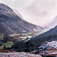 Buy canvas prints of A Winter's Borrowdale by John Malley