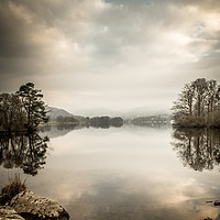 Buy canvas prints of A Winter's Evening by Windermere by John Malley