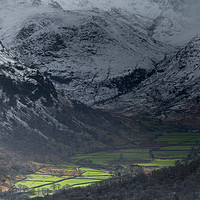 Buy canvas prints of A Winter in Seathwaite by John Malley