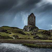 Buy canvas prints of Smailholm Castle by John Malley