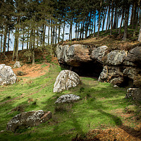 Buy canvas prints of St Cuthbert's Cave by John Malley