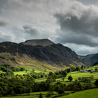 Buy canvas prints of High Snab Farm in the Newlands Valley by John Malley