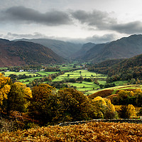 Buy canvas prints of Stonethwaite Valley in Borrowdale by John Malley