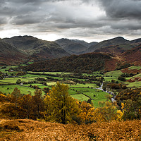 Buy canvas prints of Autumn in Borrowdale by John Malley
