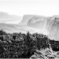 Buy canvas prints of Towards Crag Lough on Hadrian's Wall by John Malley