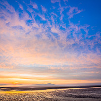 Buy canvas prints of Sunset on the Solway by John Malley