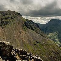 Buy canvas prints of Great Gable - Lake District by John Malley