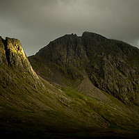 Buy canvas prints of Pikes Crag on Scafell Pikes by John Malley