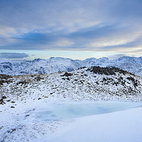 Buy canvas prints of A Cool Day across the Central Fells by John Malley