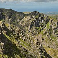 Buy canvas prints of The Craggy Face of Steeple  by John Malley
