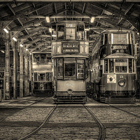 Buy canvas prints of  Trams at Crich by David Oxtaby  ARPS