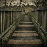 Buy canvas prints of  Bridge over Linton Falls by David Oxtaby  ARPS