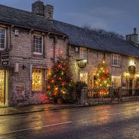 Buy canvas prints of Christmas comes to Castleton, Derbyshire by David Oxtaby  ARPS